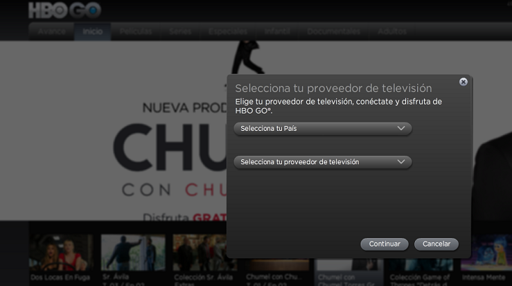 Ingresar a HBO GO
